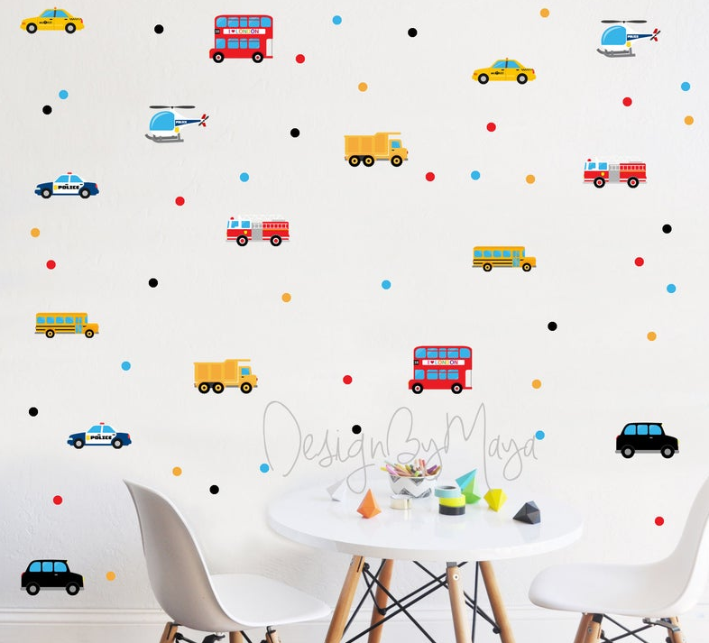 Sport Balls Decals - Fabric Nursery Wall Art Decals