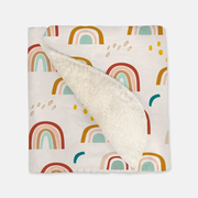 Boho-style Rainy Rainbows - Vintage Baby Blankets