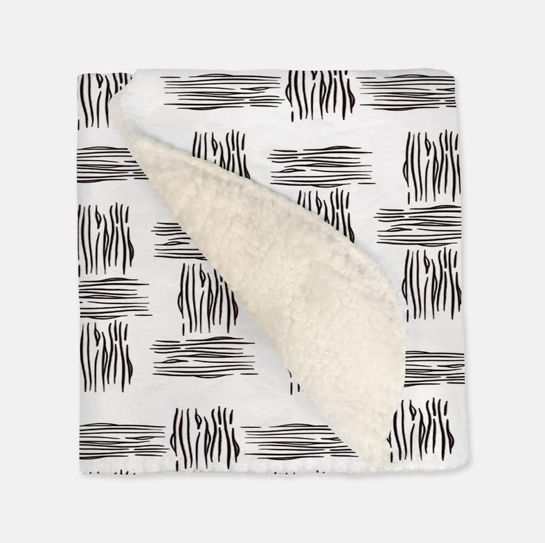 Squiggly Zebra Designs - Vintage Baby Blankets