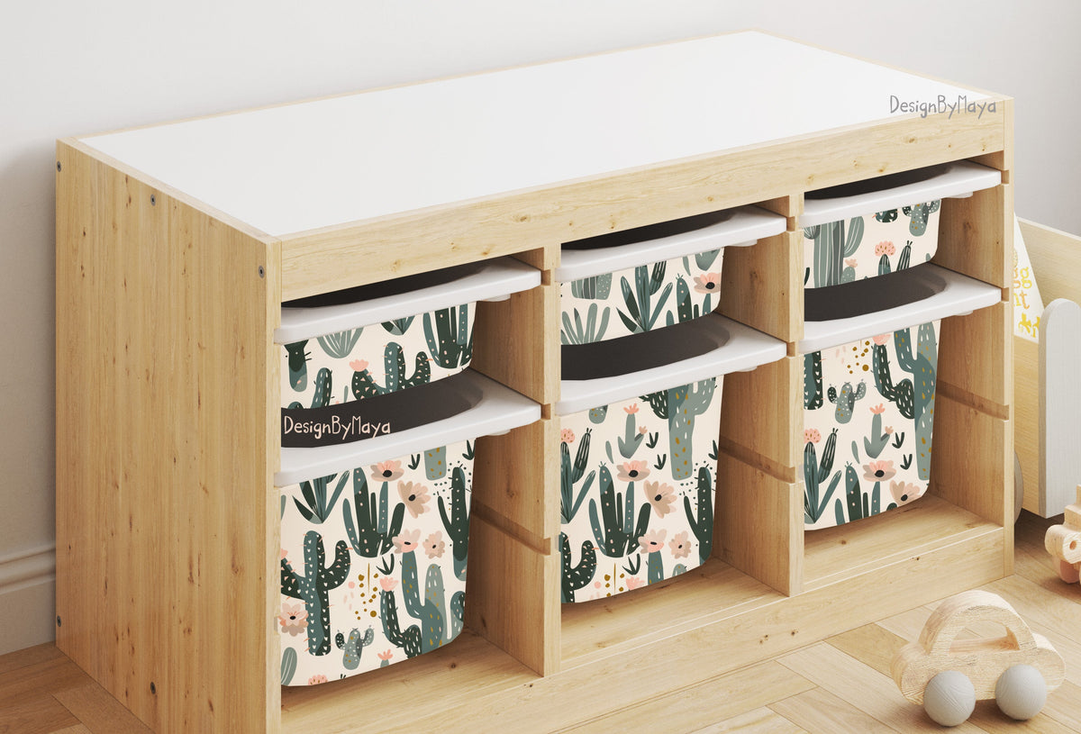 Ikea Trofast Storage Bin Sticker Set, Ikea Upgrade Decor, Ikea Hack