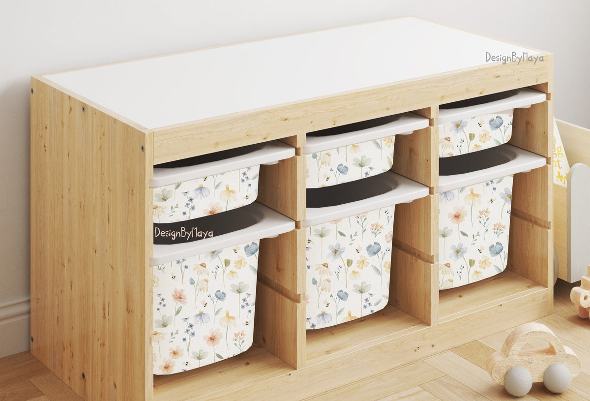 Ikea Trofast Storage Bin Sticker Set, Ikea Upgrade Decor, Ikea Hack