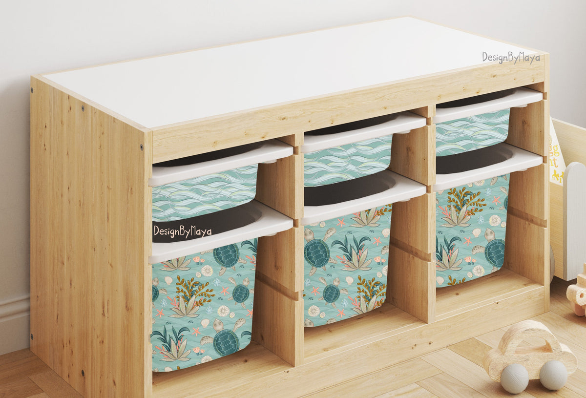 Ikea Trofast Storage Bin Sticker Set, Ikea Upgrade Decor, Ikea Hack