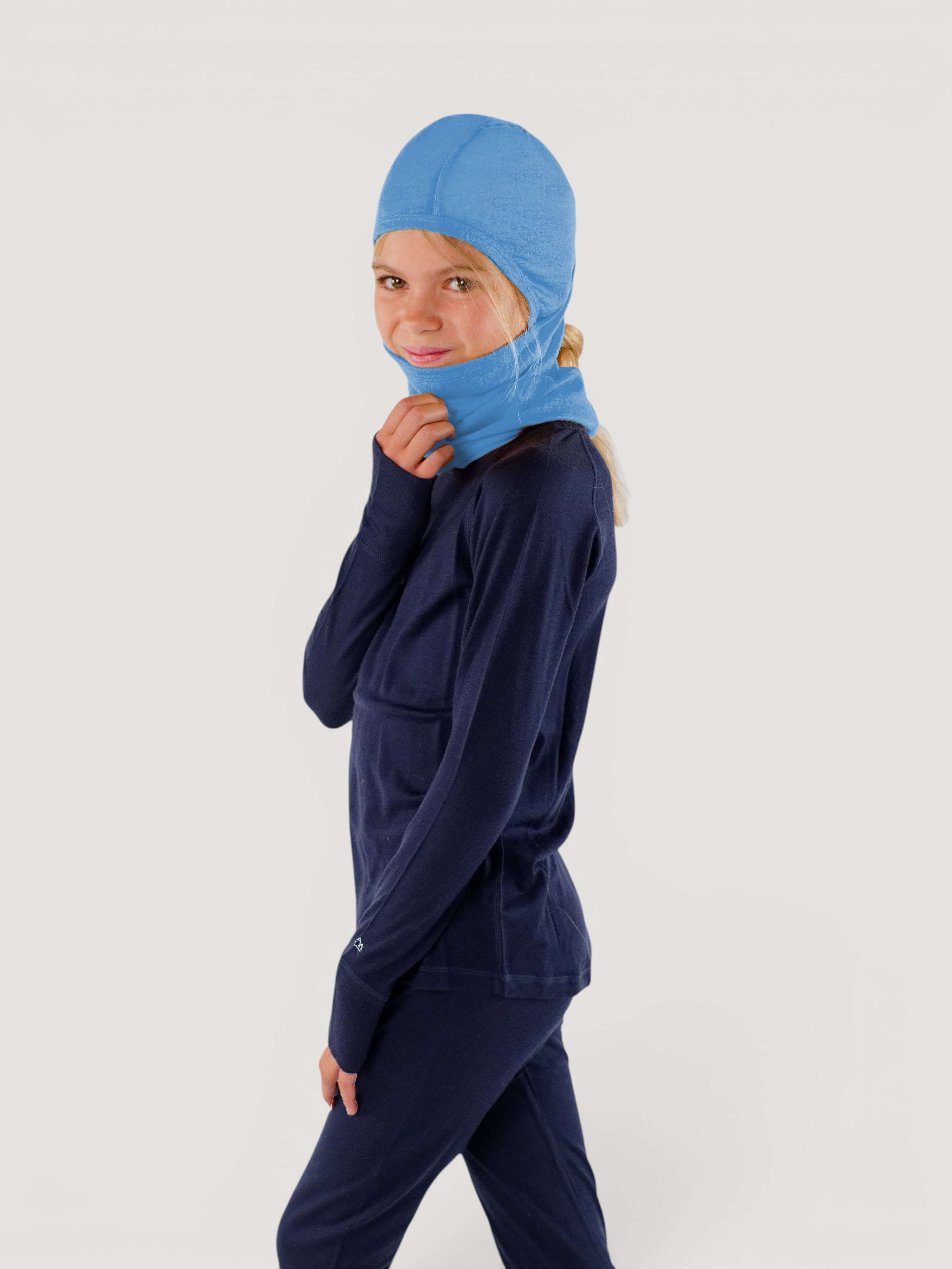 Merino Balaclava With Ponytail Hole – All Ages