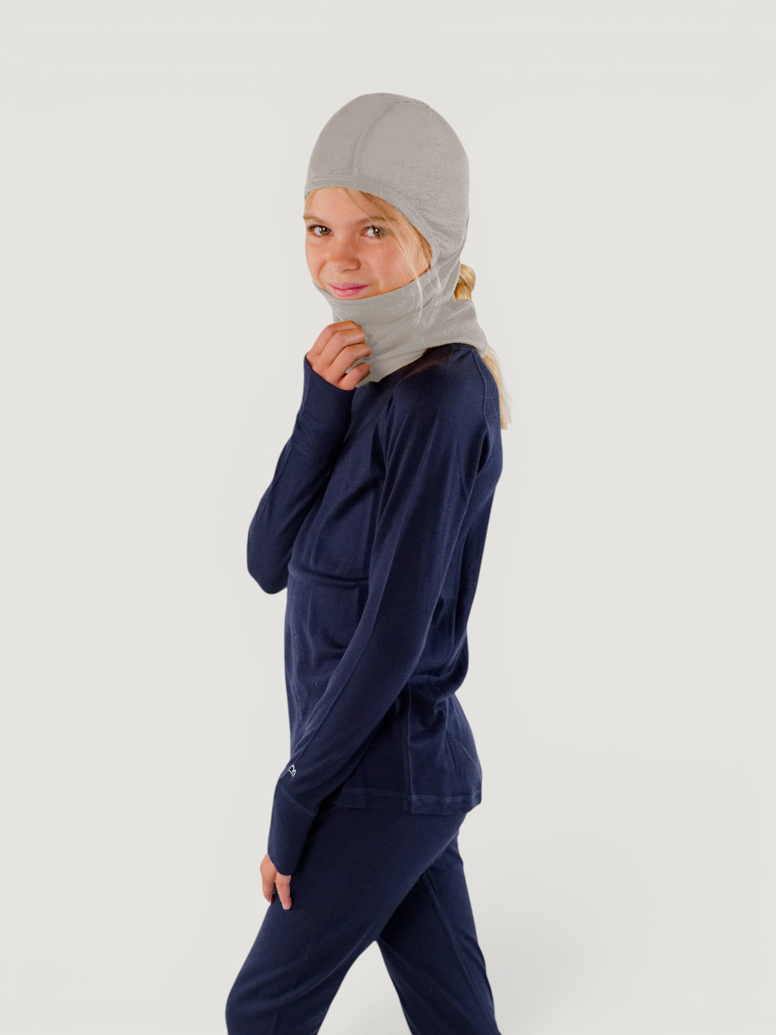 Merino Balaclava With Ponytail Hole – All Ages