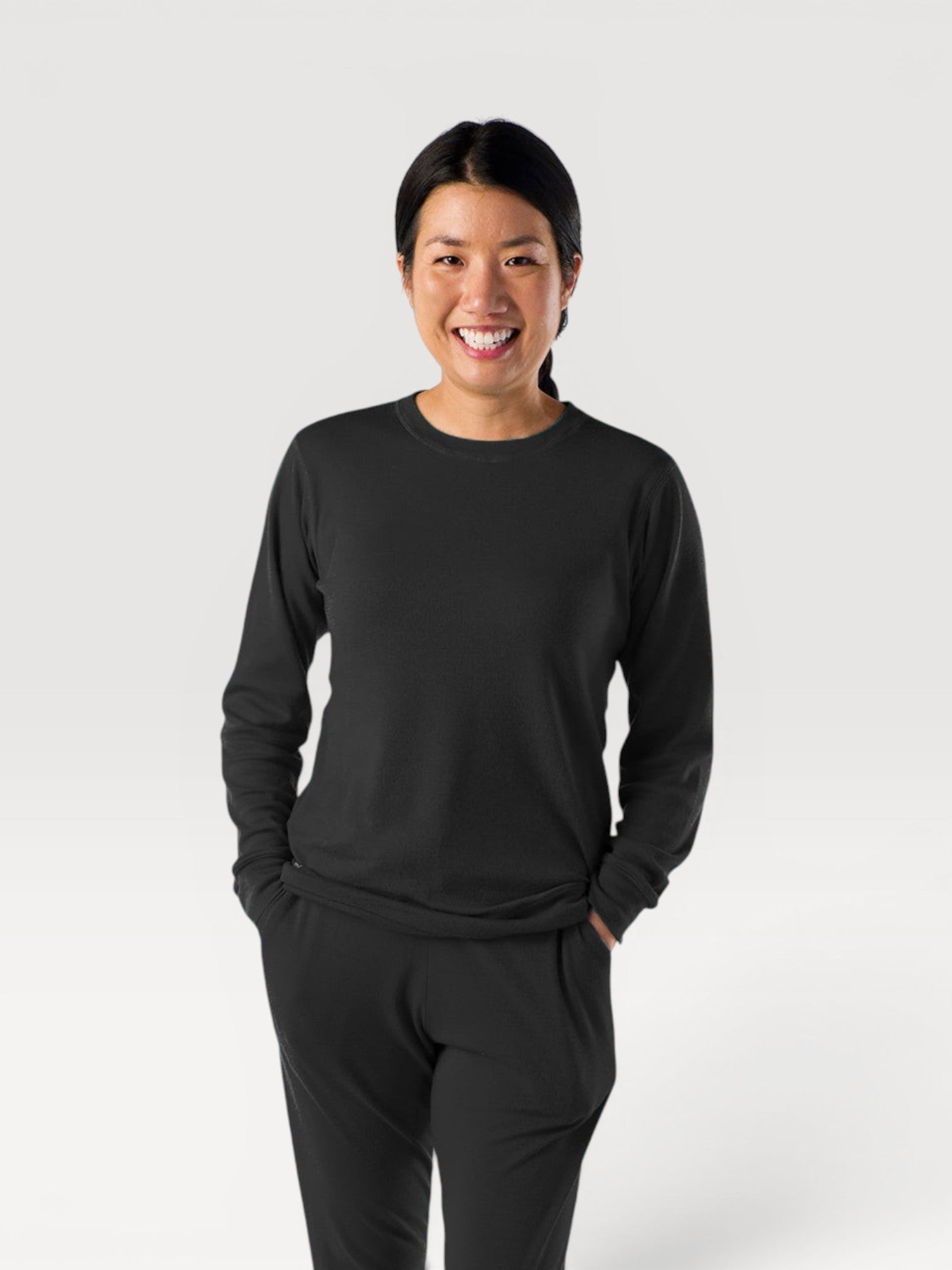 Adult Midweight Merino Crew