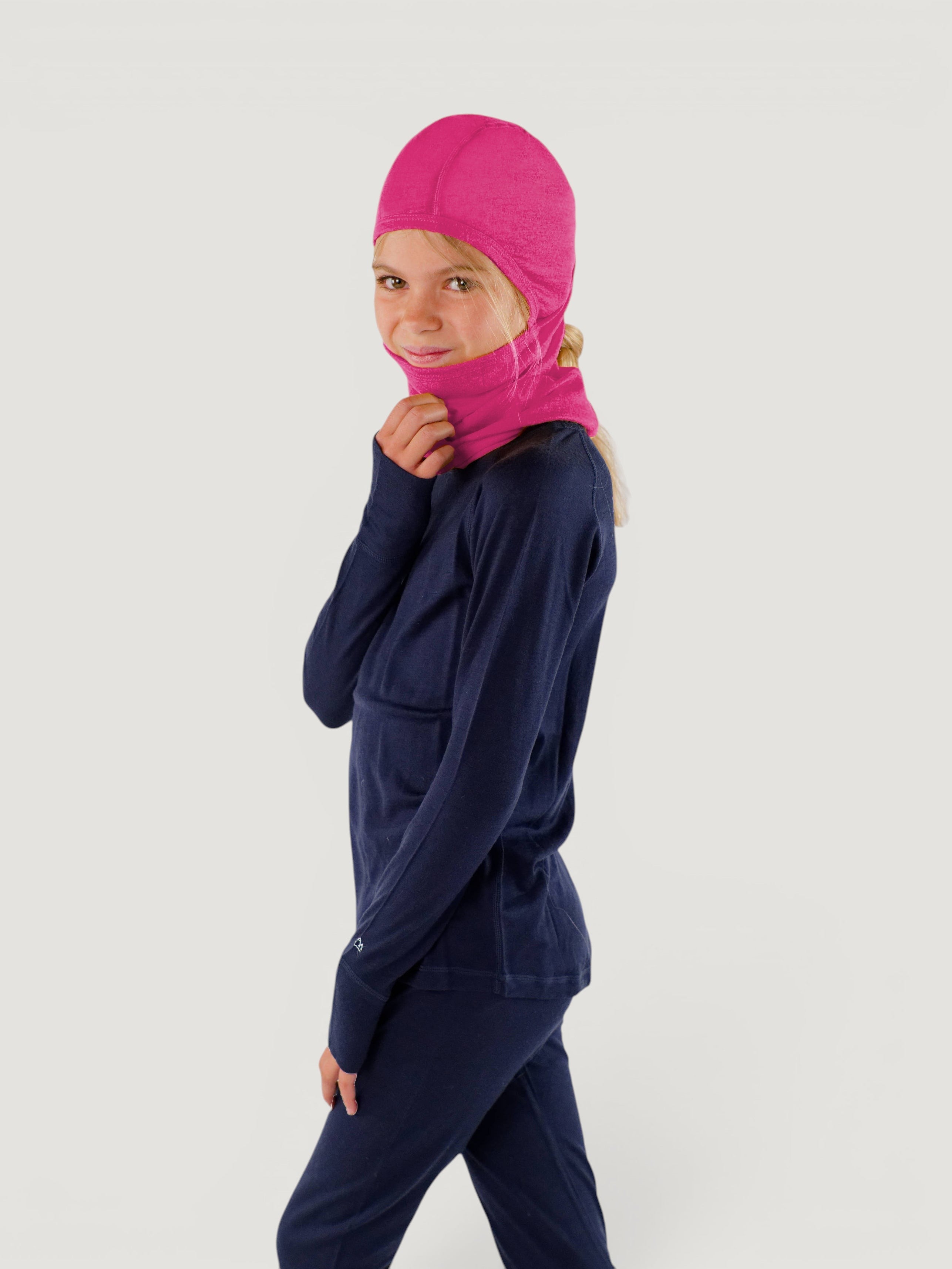 Merino Balaclava With Ponytail Hole – All Ages