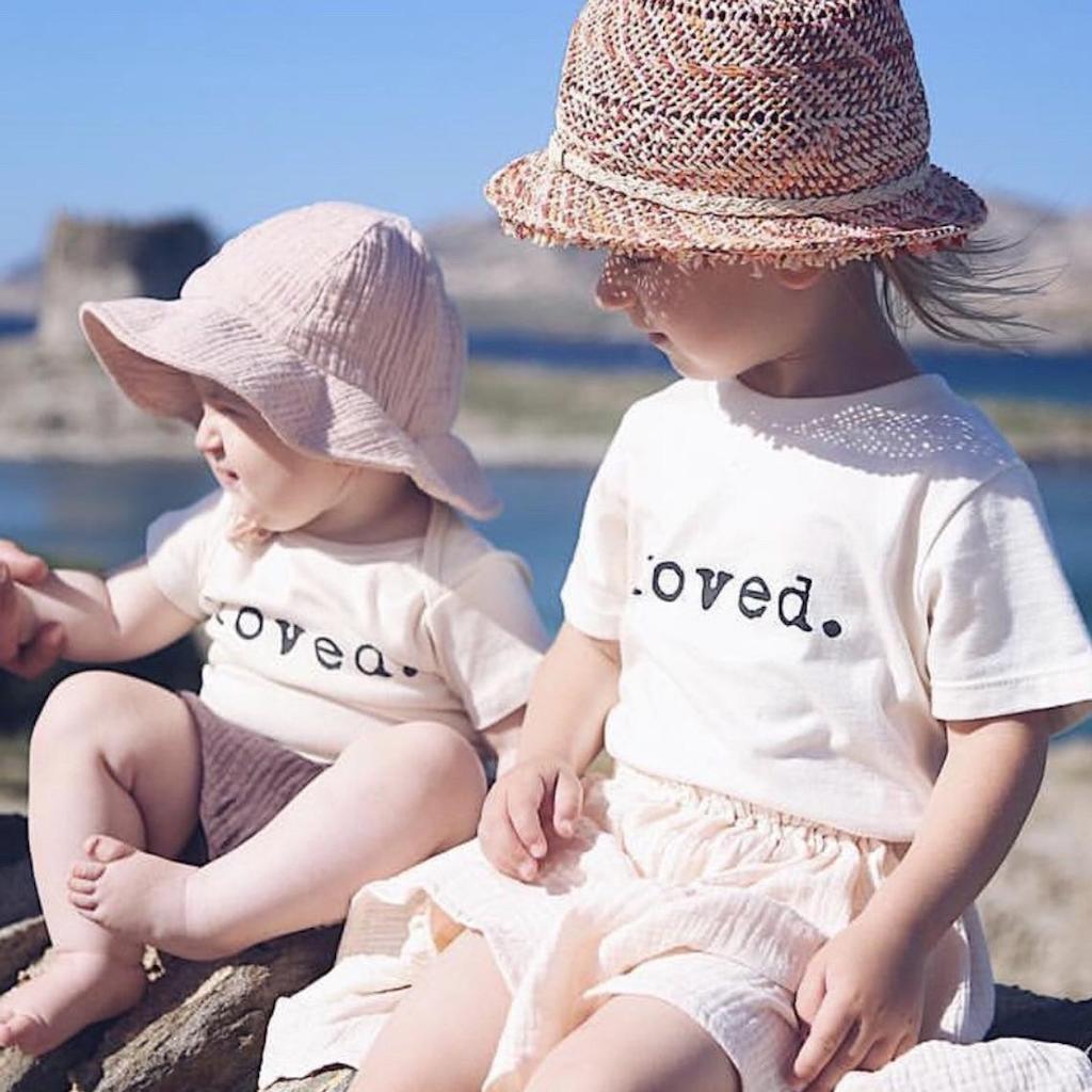Loved. Organic Cotton Kids Tshirt Short Sleeve