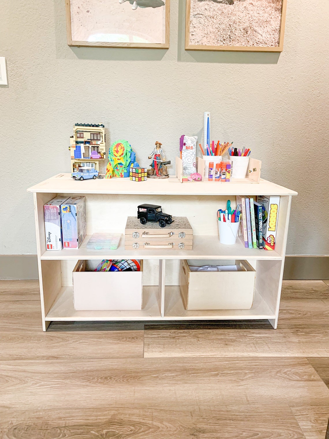 Stella- Toy Shelf + Hidden Storage 41"