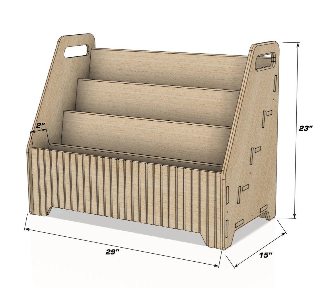 Mia- Bookshelf With Hidden Storage
