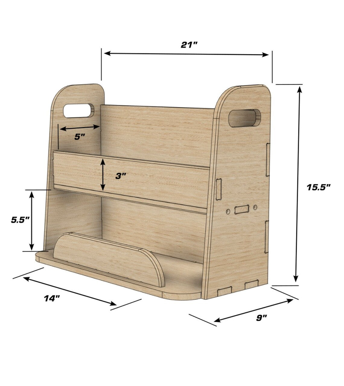 Janine- Portable Bookshelf
