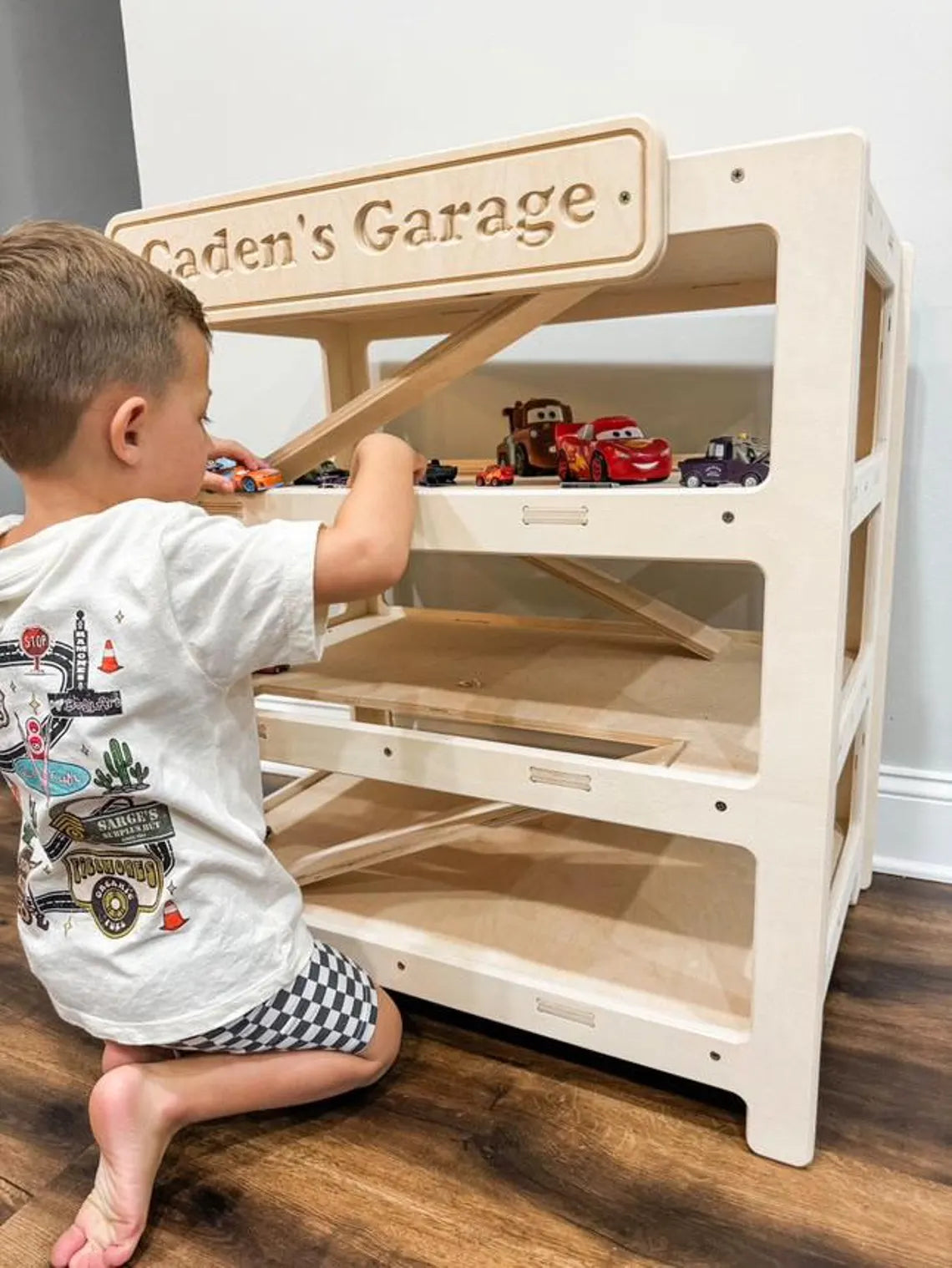 Caden- Toy Car Ramp + Storage