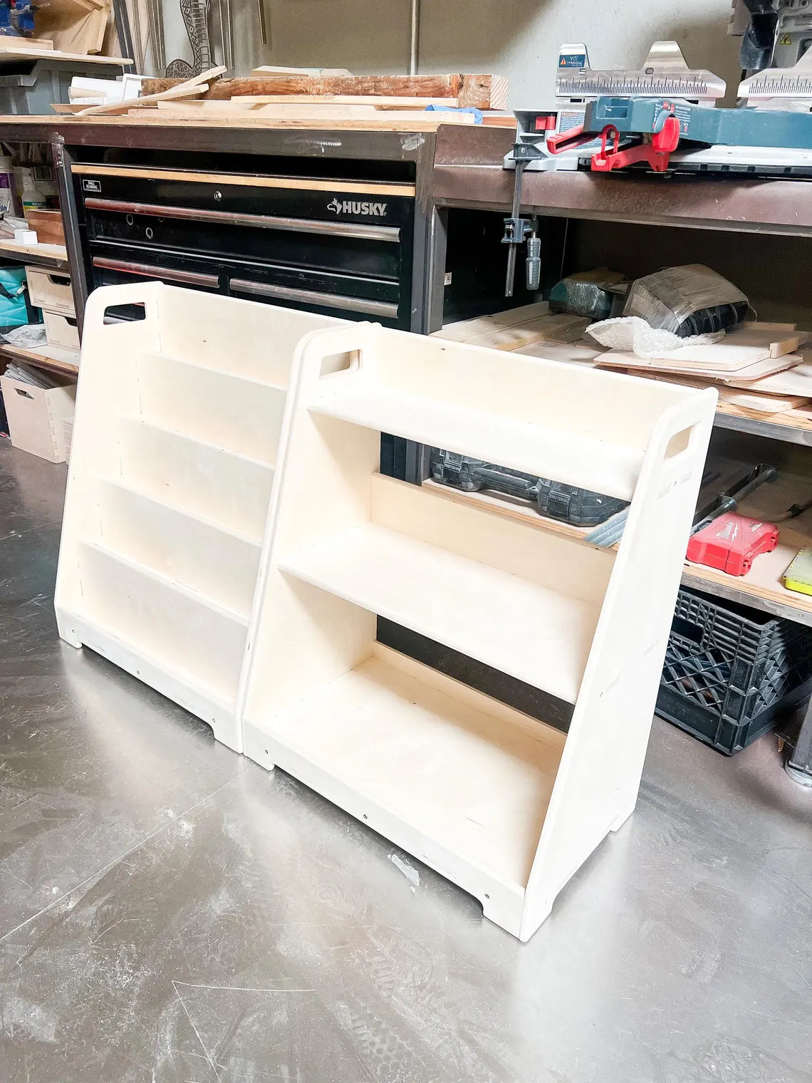 Lori- Bookshelf + Toy Shelf Set