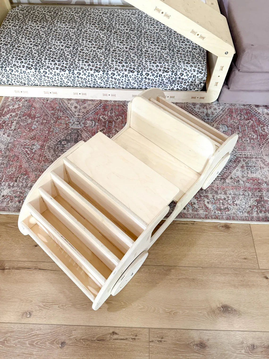 Felix- Car Inspired Double Sided Bookshelf