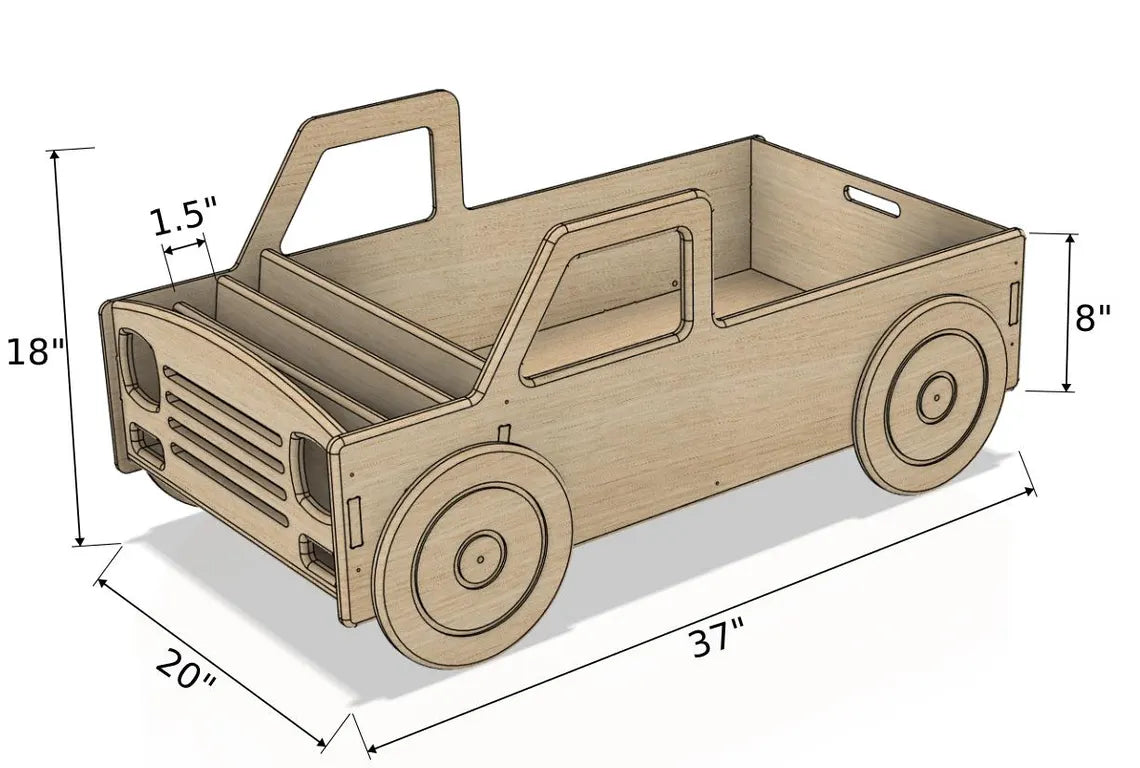 Joey- Car Inspired Bookshelf