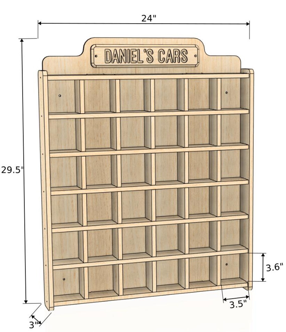 Daniel- Toy Car Wall Display