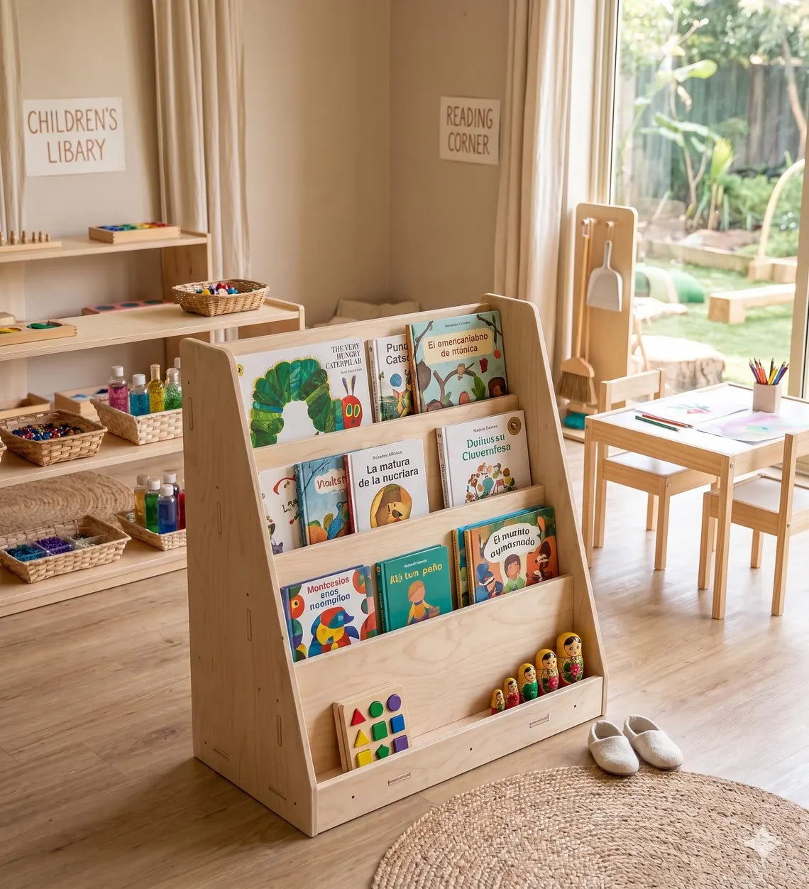 Jenn- Montessori Front Facing Bookshelf