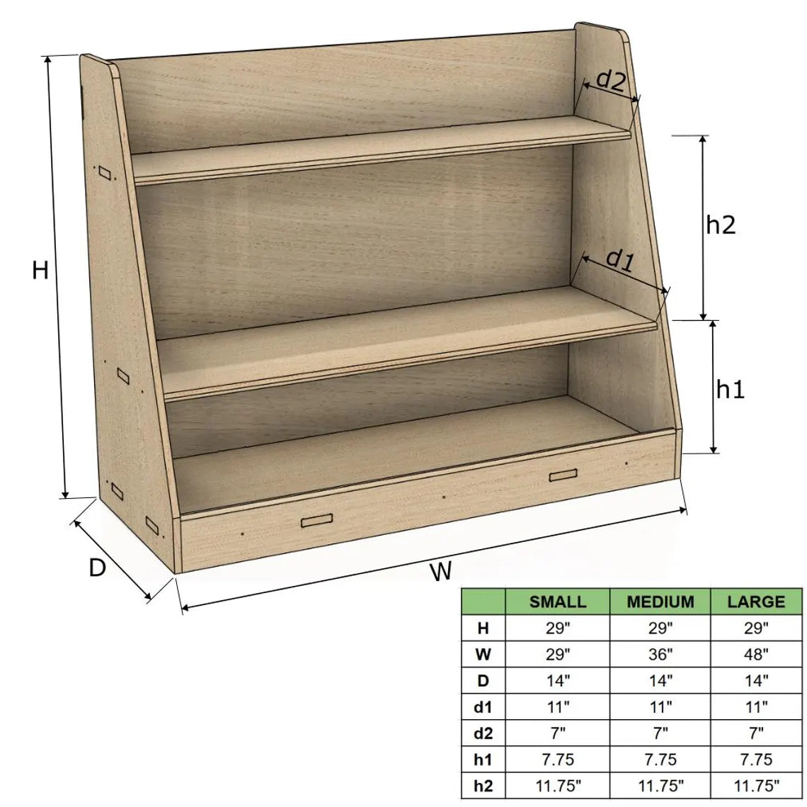Carter- Montessori Toy Shelf