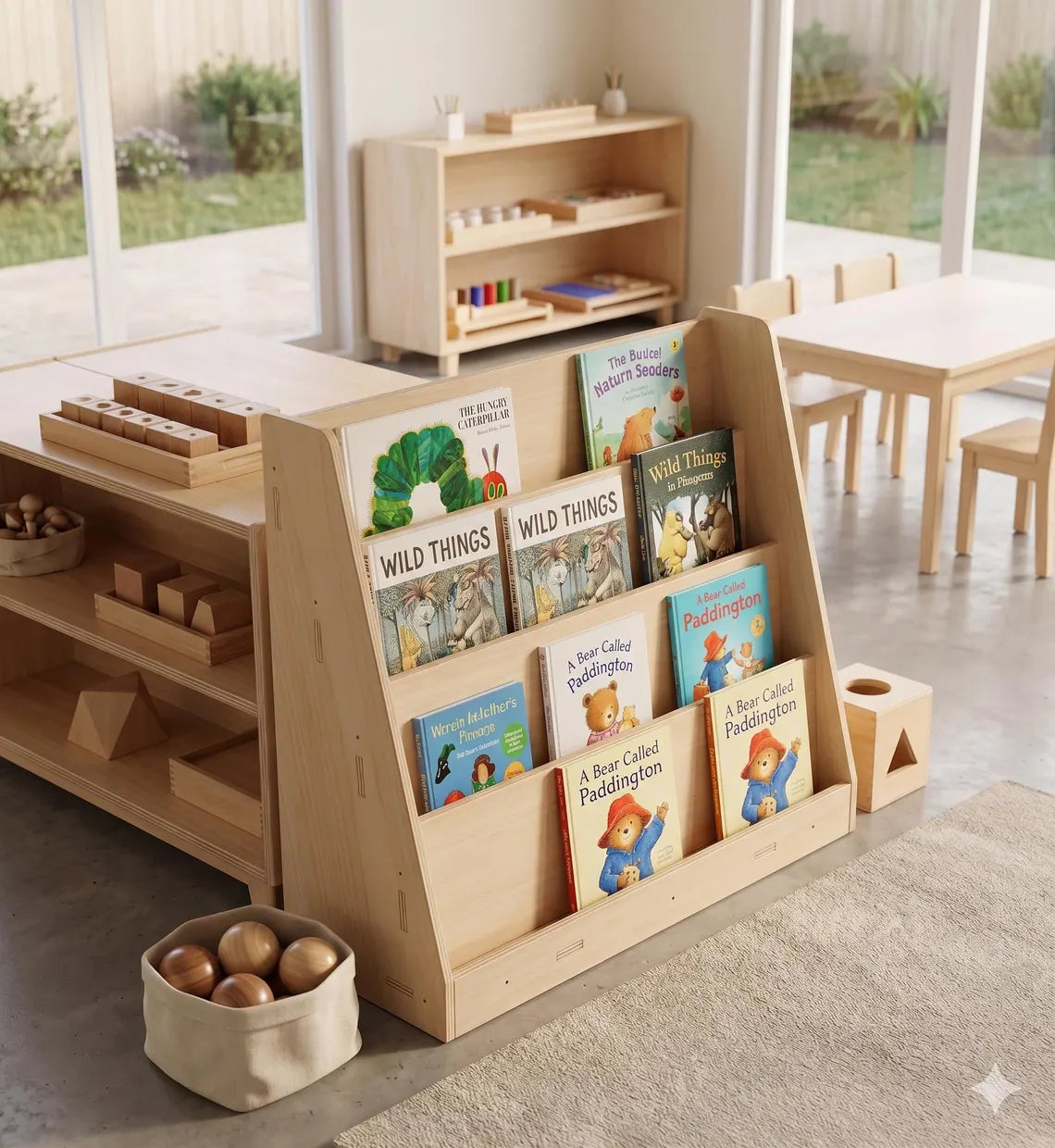 Jenn- Montessori Front Facing Bookshelf
