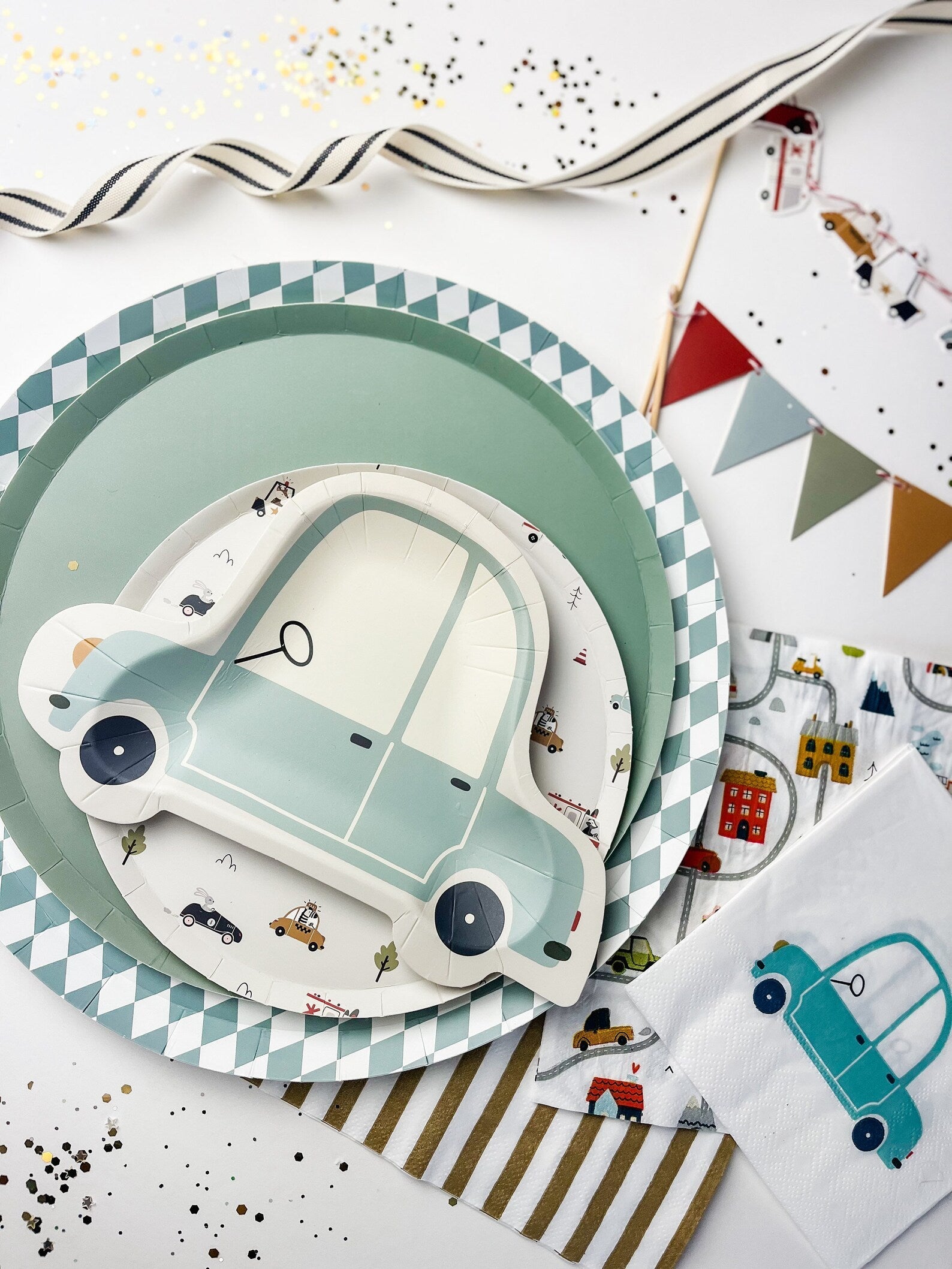 Car Party Tableware Set