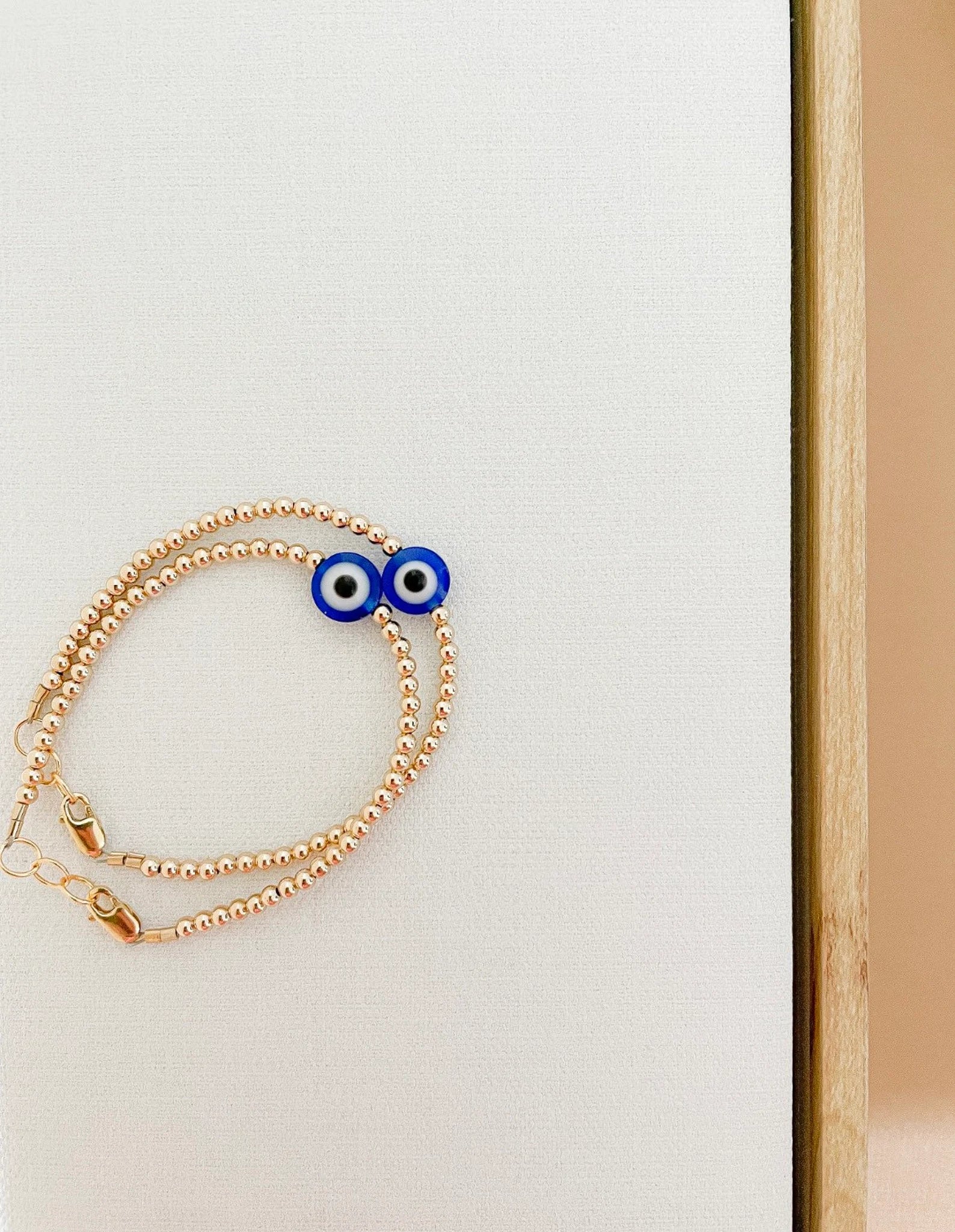 Evil Eye Gold-filled Bracelet – 14k Gold-filled, Hypoallergenic & Handmade In The Usa