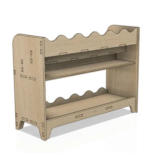 Darla V2- Wave Design Bookshelf