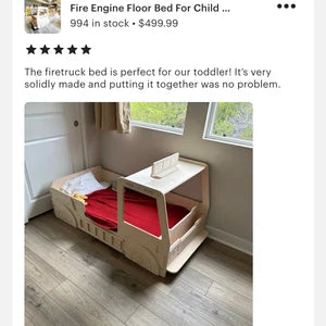 5 Alarm- Fire Engine Floor Bed
