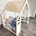 Wally- Playhouse Inspired Bookshelf + Toy Shelf