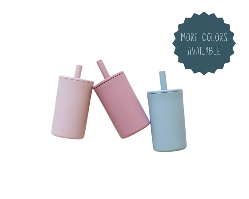 Silicone Straw Cup For Babies & Toddlers - More Colors