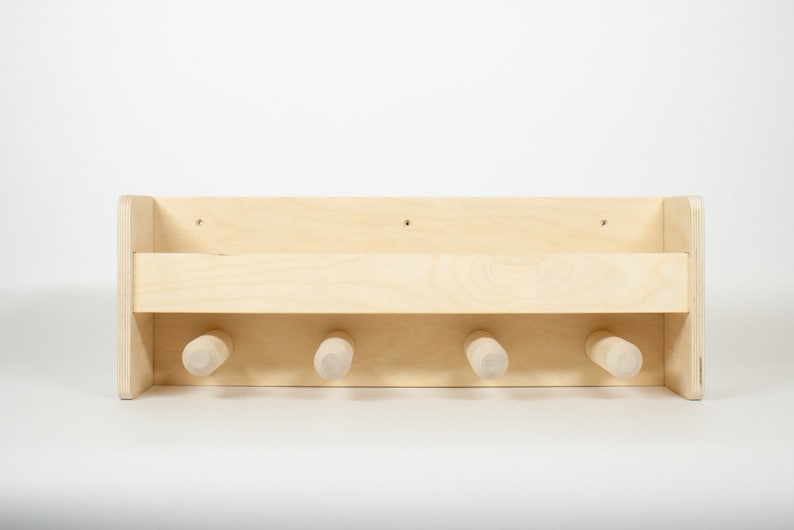 Pam- Wall Shelf + Coat Rack