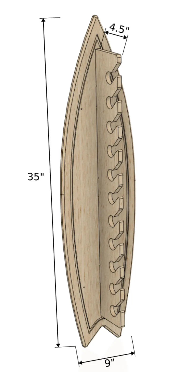 Gnargnar- Surf Inspired Hat Rack