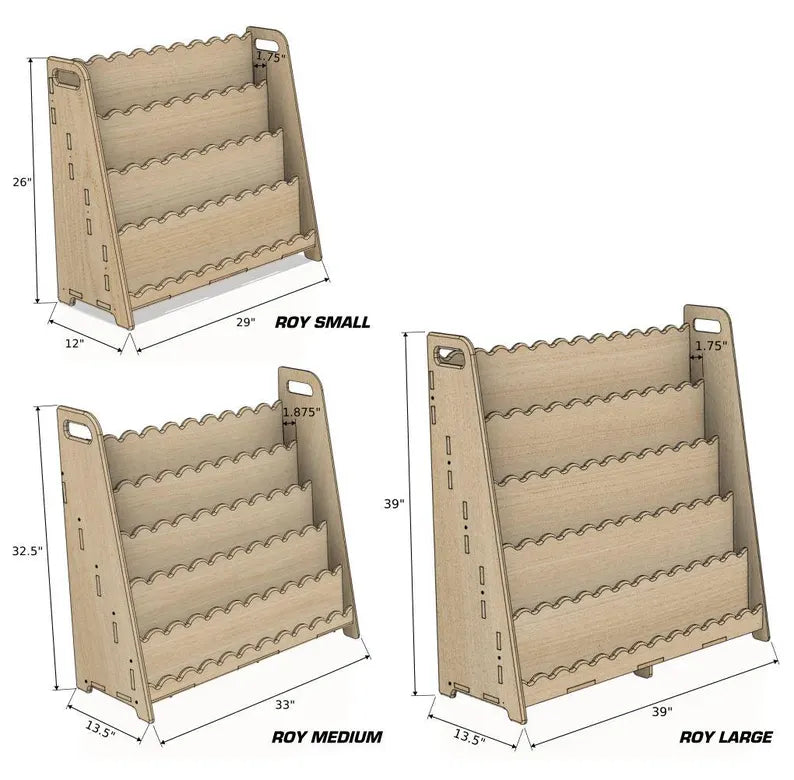Roy - Scalloped Bookshelf