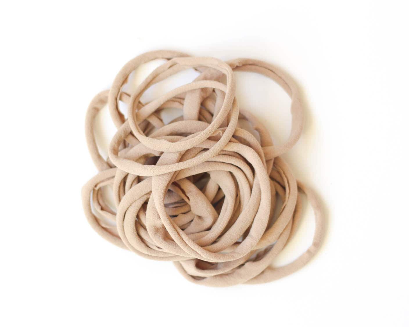 Nude Nylon Headbands  | Set Of 1-400