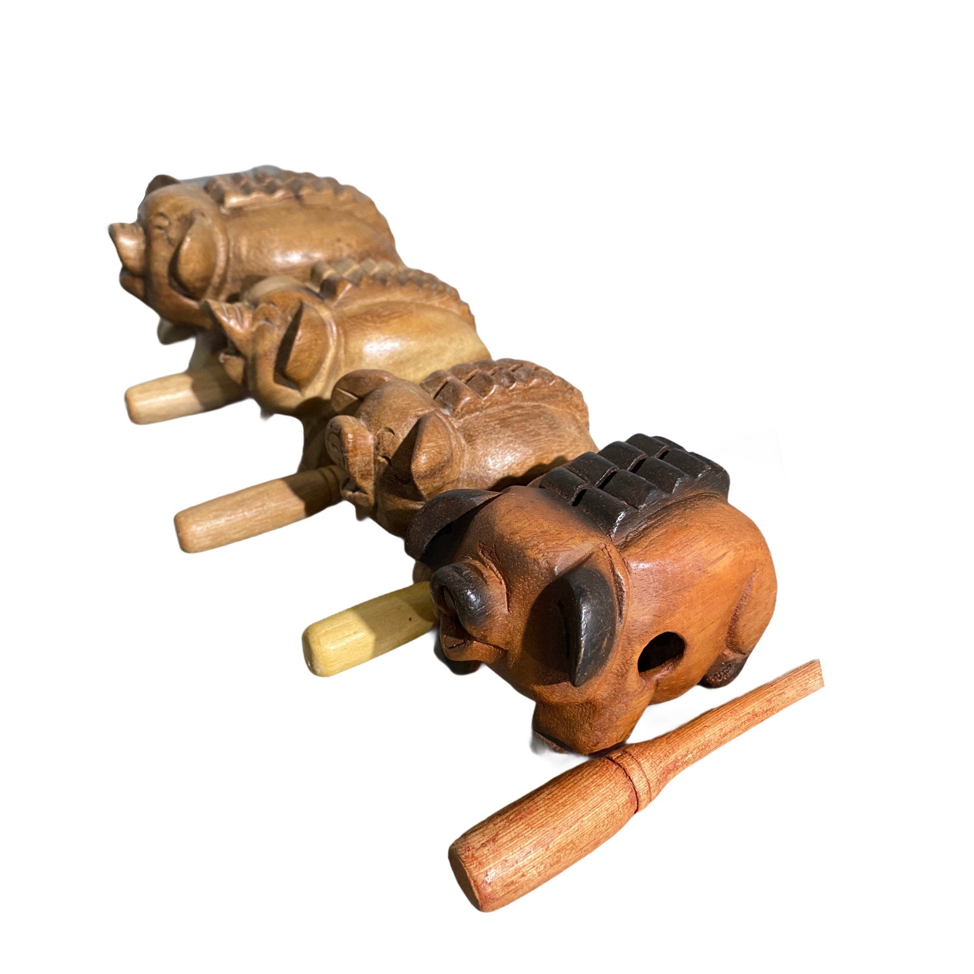 3" Wooden Musical Pig Percussion Instrument