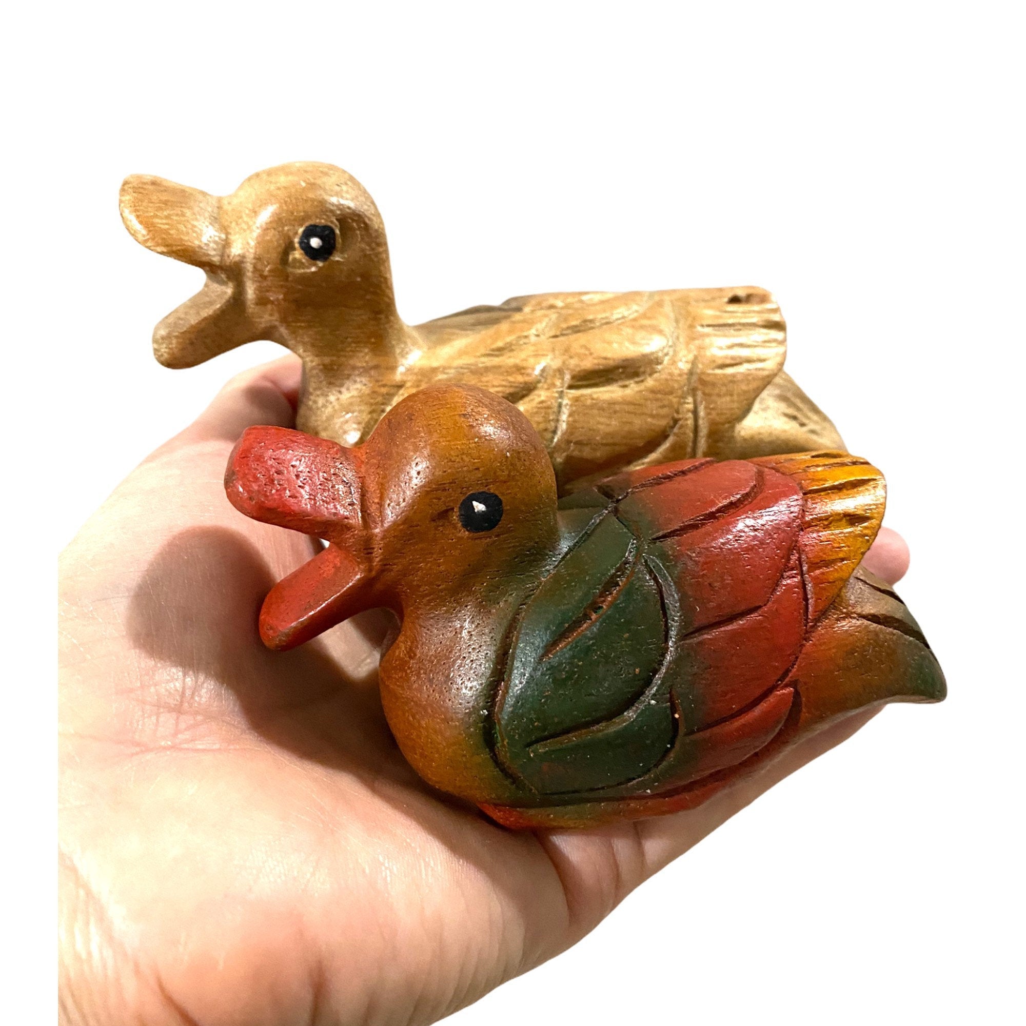 Painted Wooden Musical Whistle Duck Noise Maker