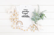 I Have A Guardian Angel I Call Him Grandpa Baby Bodysuit