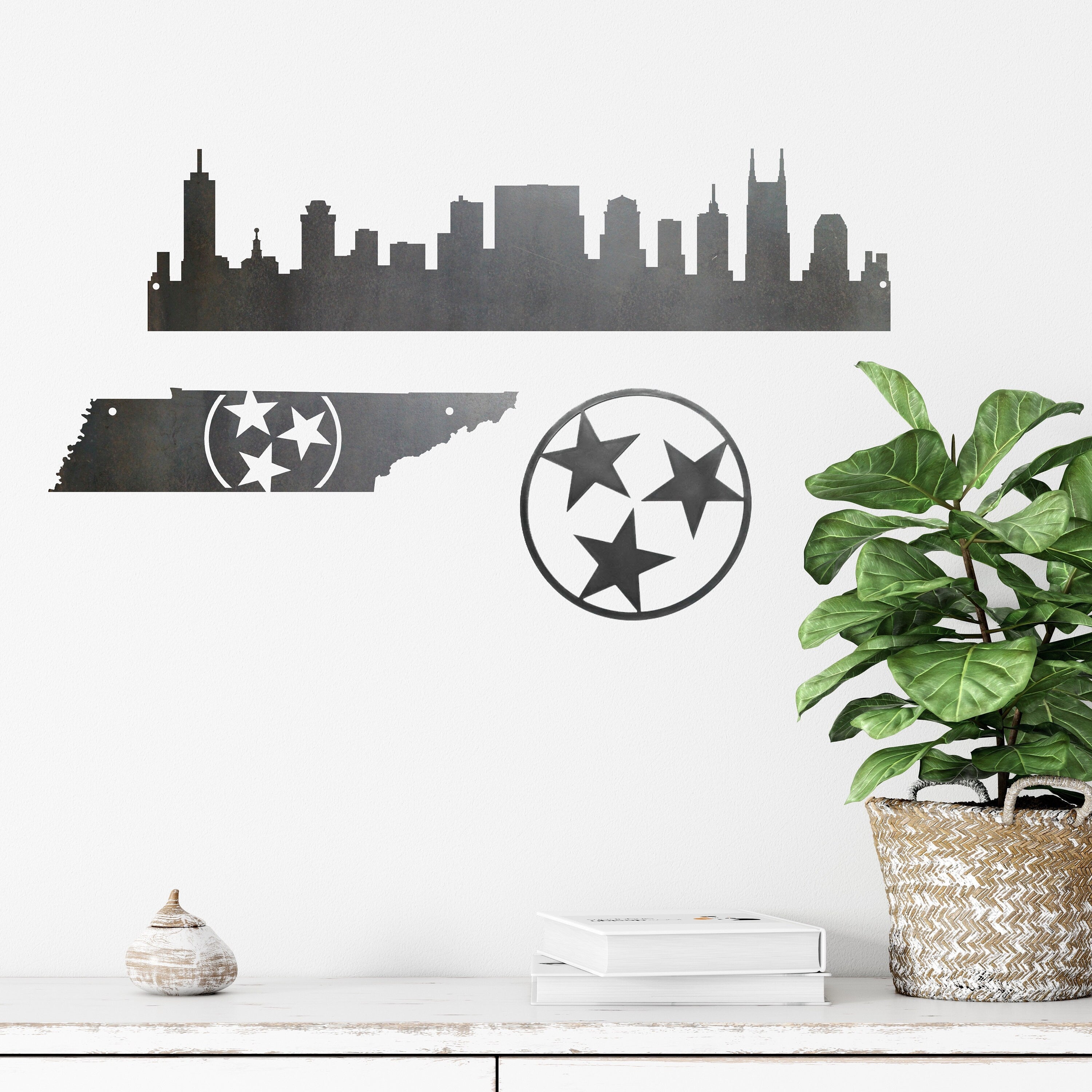 Nashville Skyline Metal Art Small