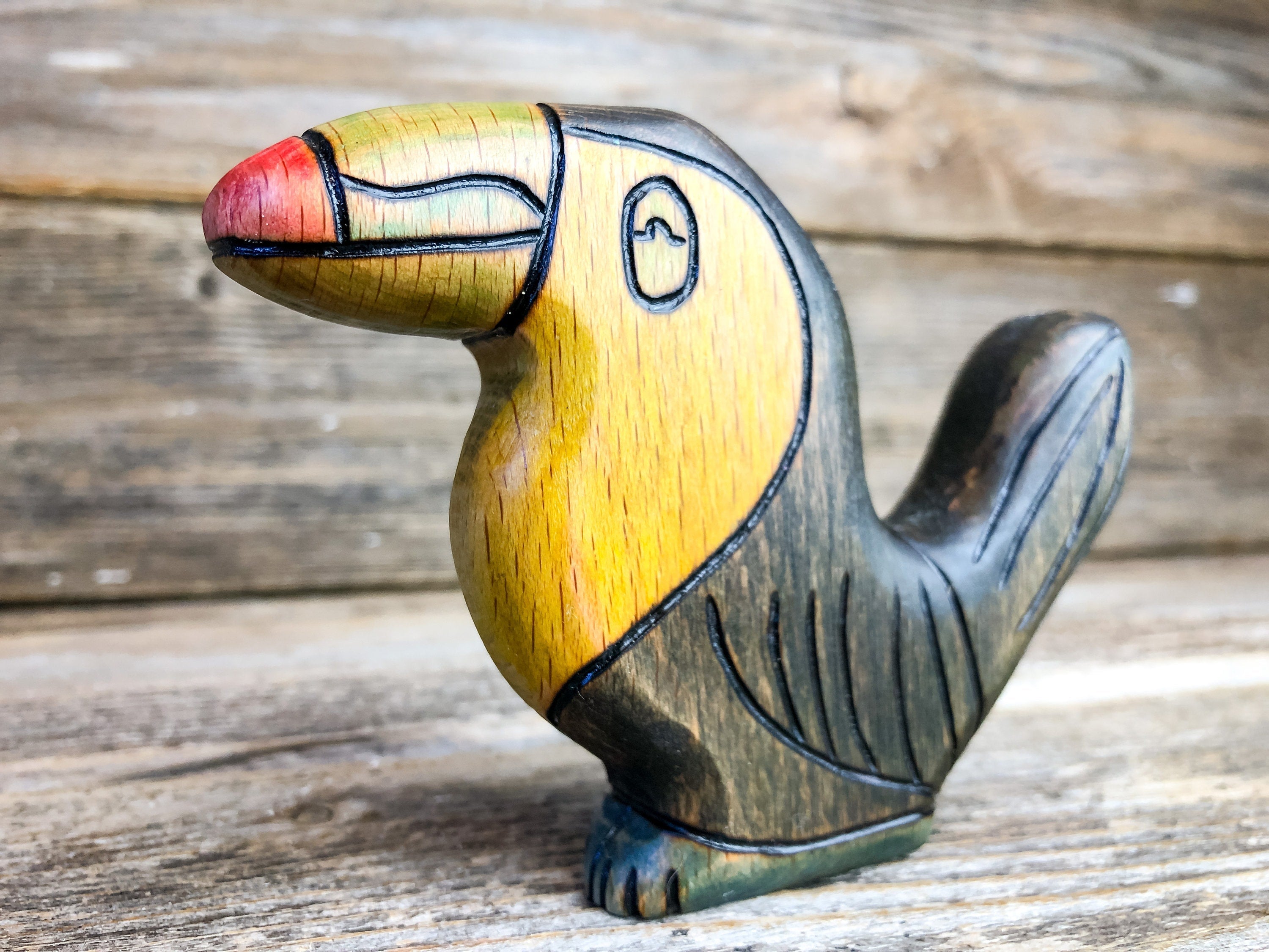Wooden Toucan Toy