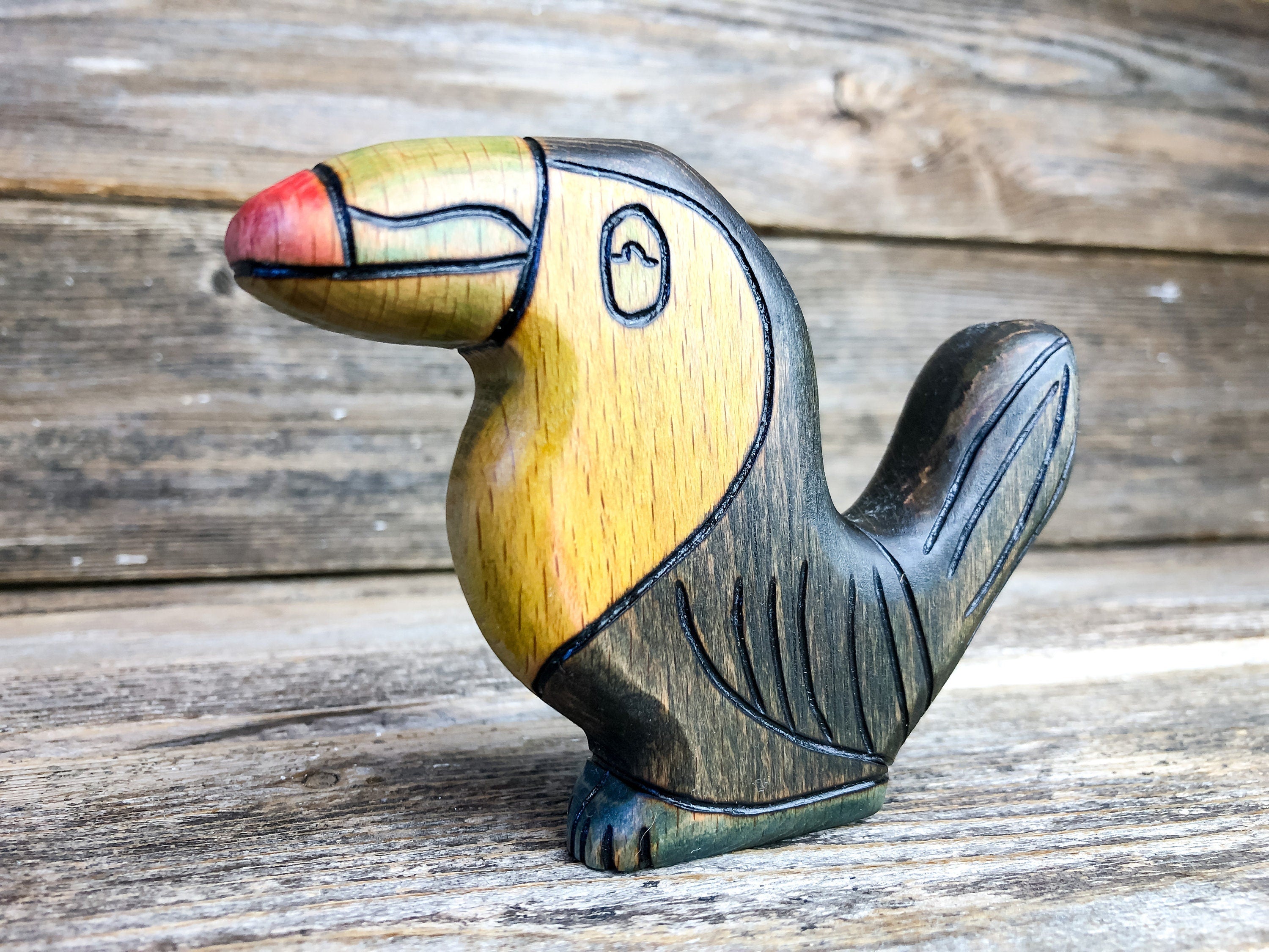 Wooden Toucan Toy