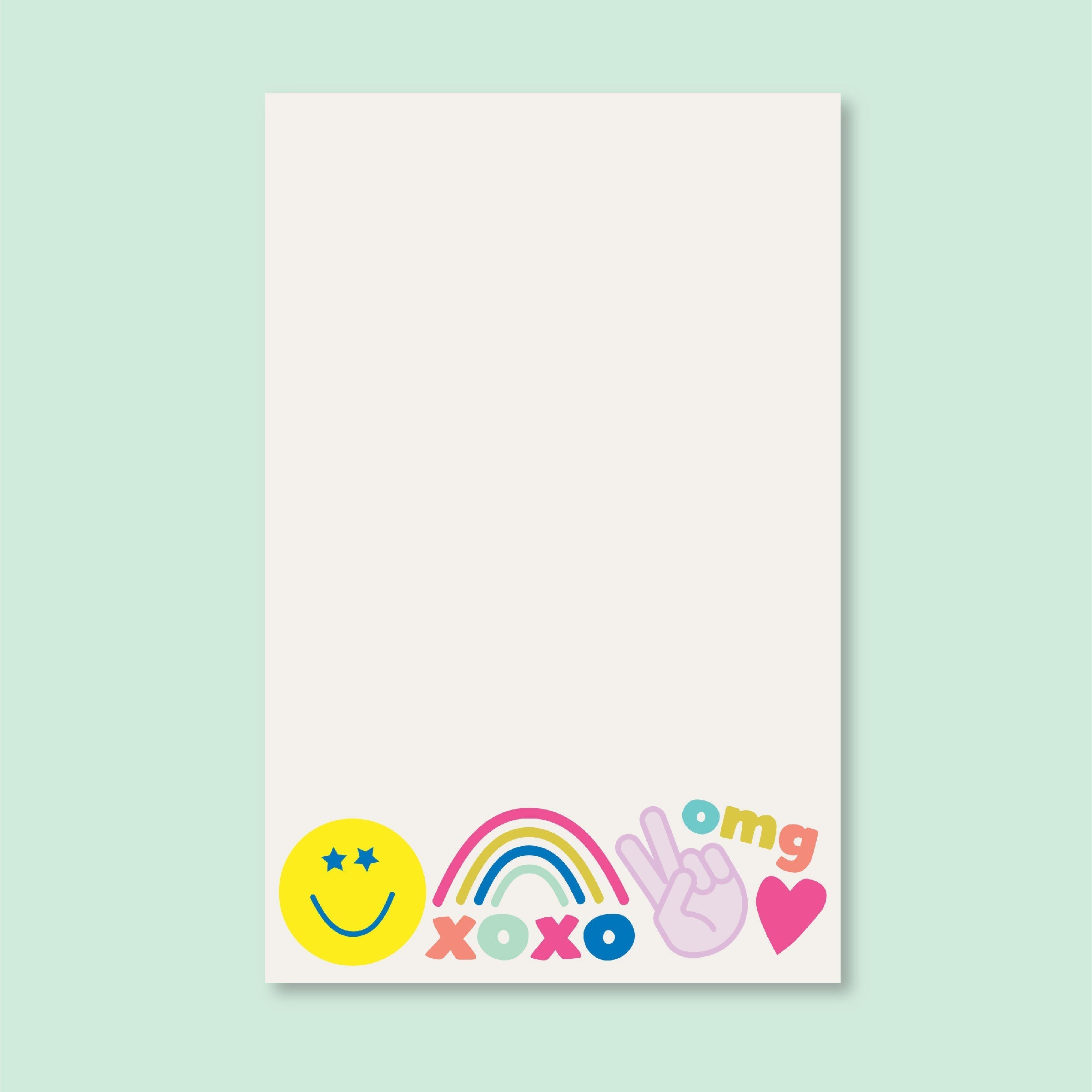 Peace, Love & Happy Icon Notepad