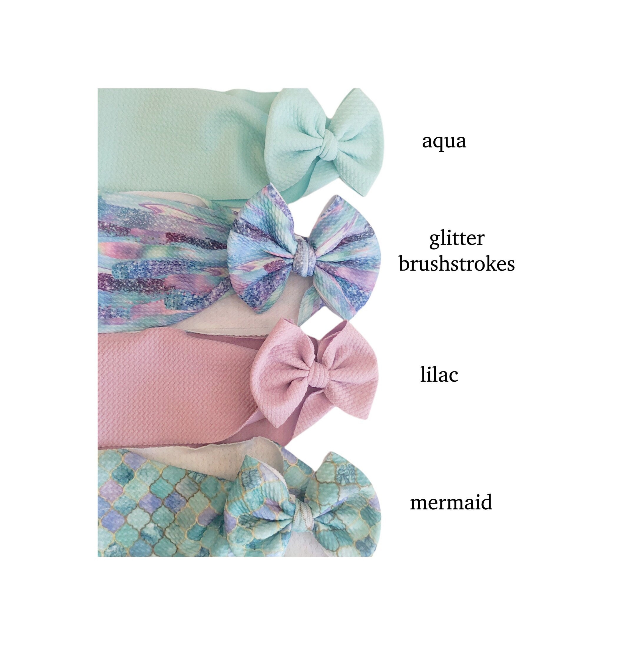 Glitter Brushstroke Headwrap Bow