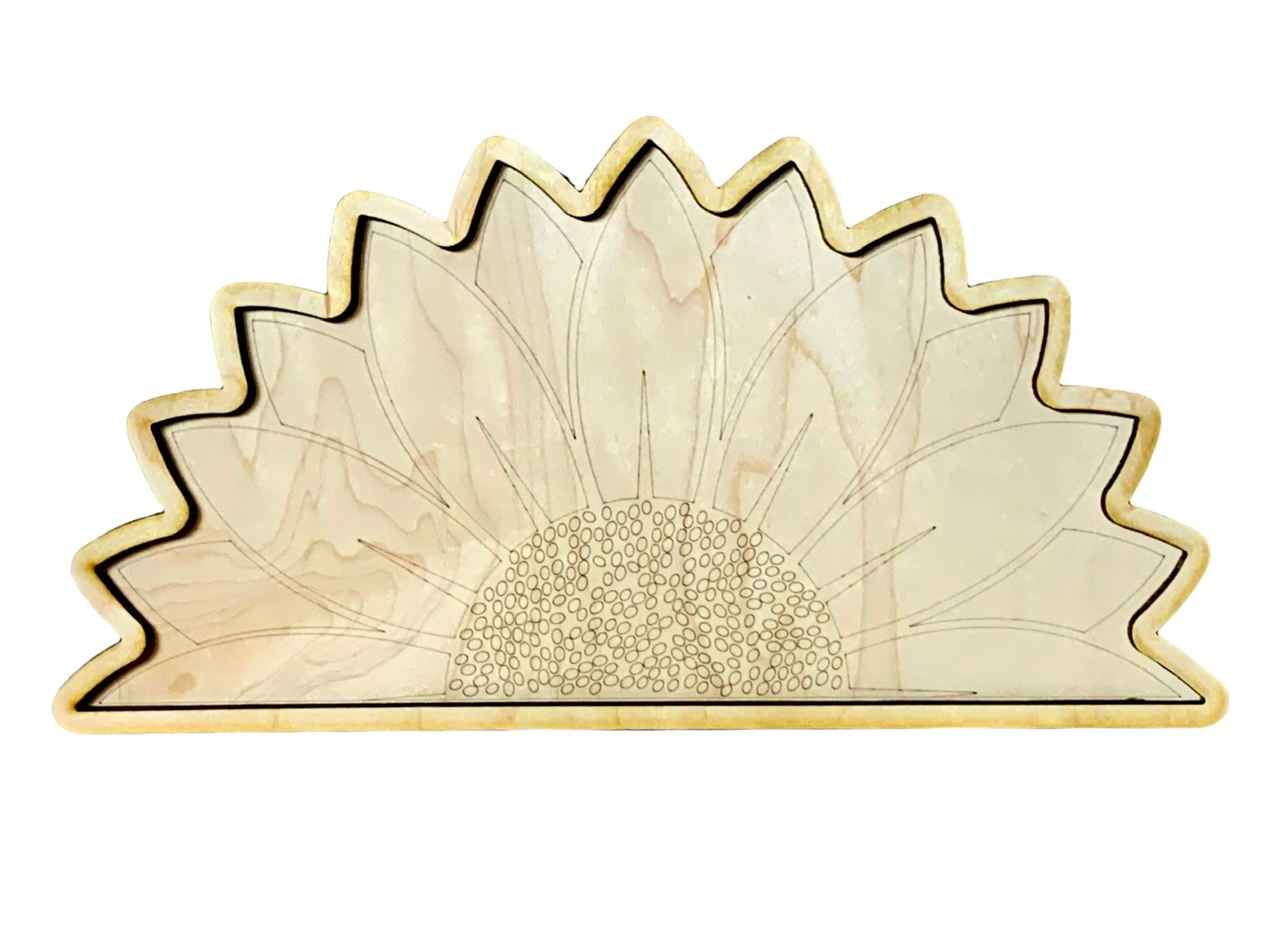 Handcrafted Sunflower Wooden Puzzle