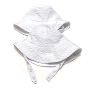 Bucket Hat In Cape Cod Seersucker White