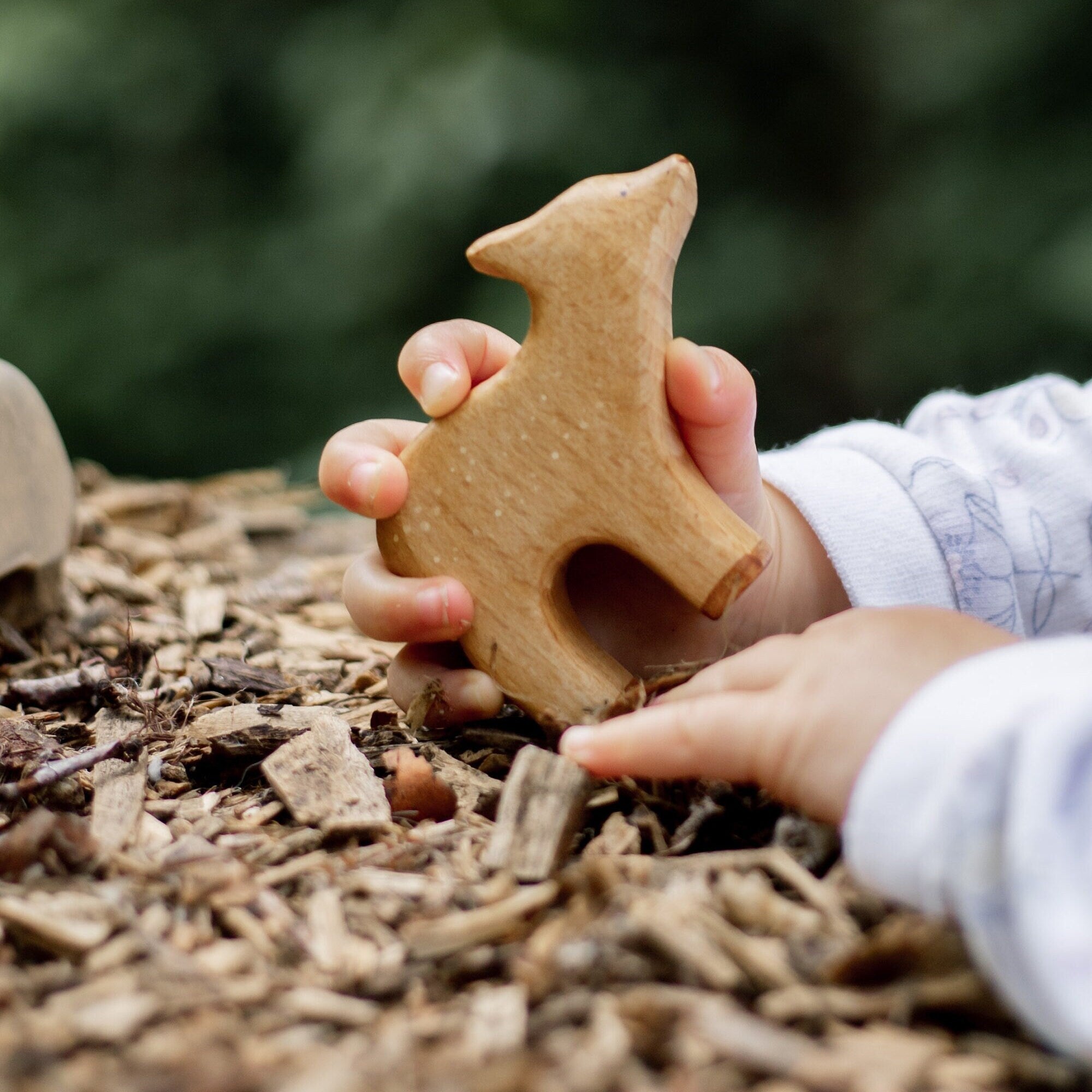 Wooden Deer Calf Waldorf Toy