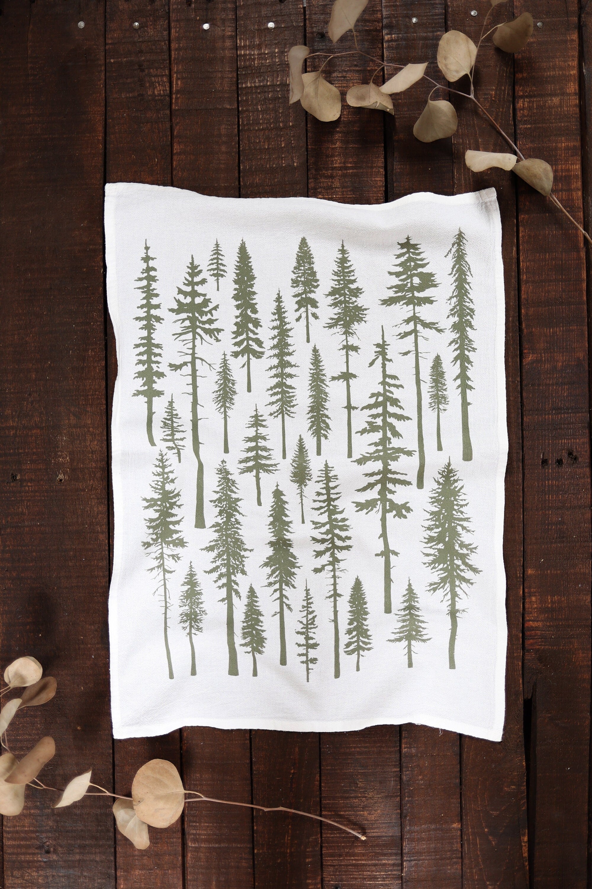 Christmas Trees Tea Towel