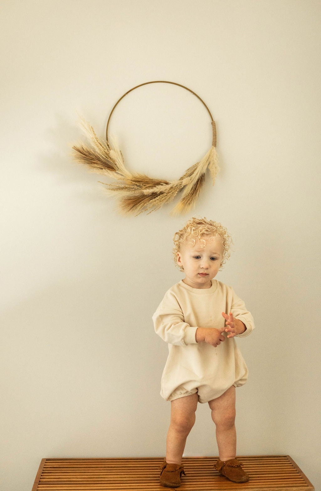 Organic Oversized Sweatshirt Baby Boy Girl Romper
