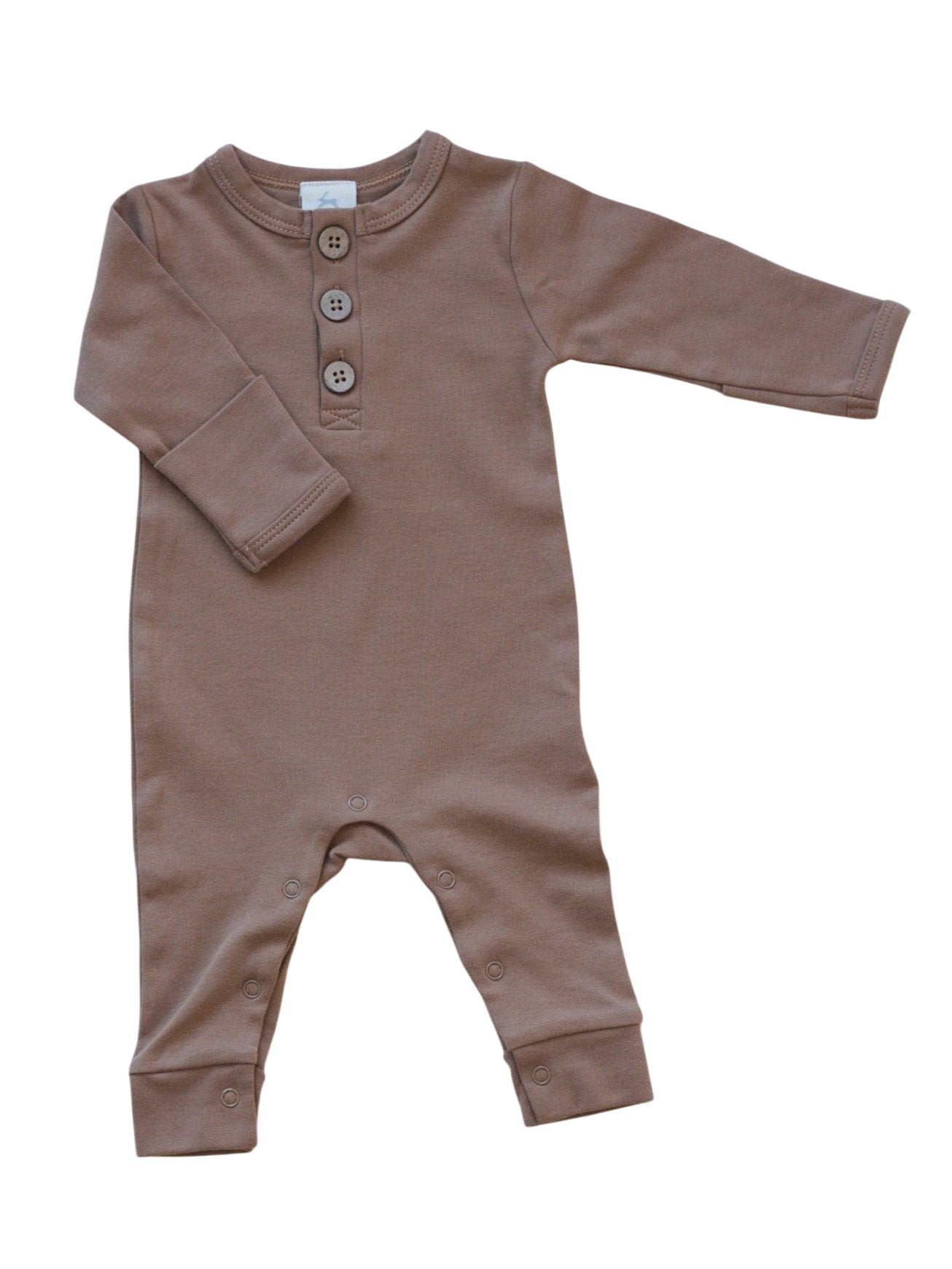 Organic Cotton Henley Romper