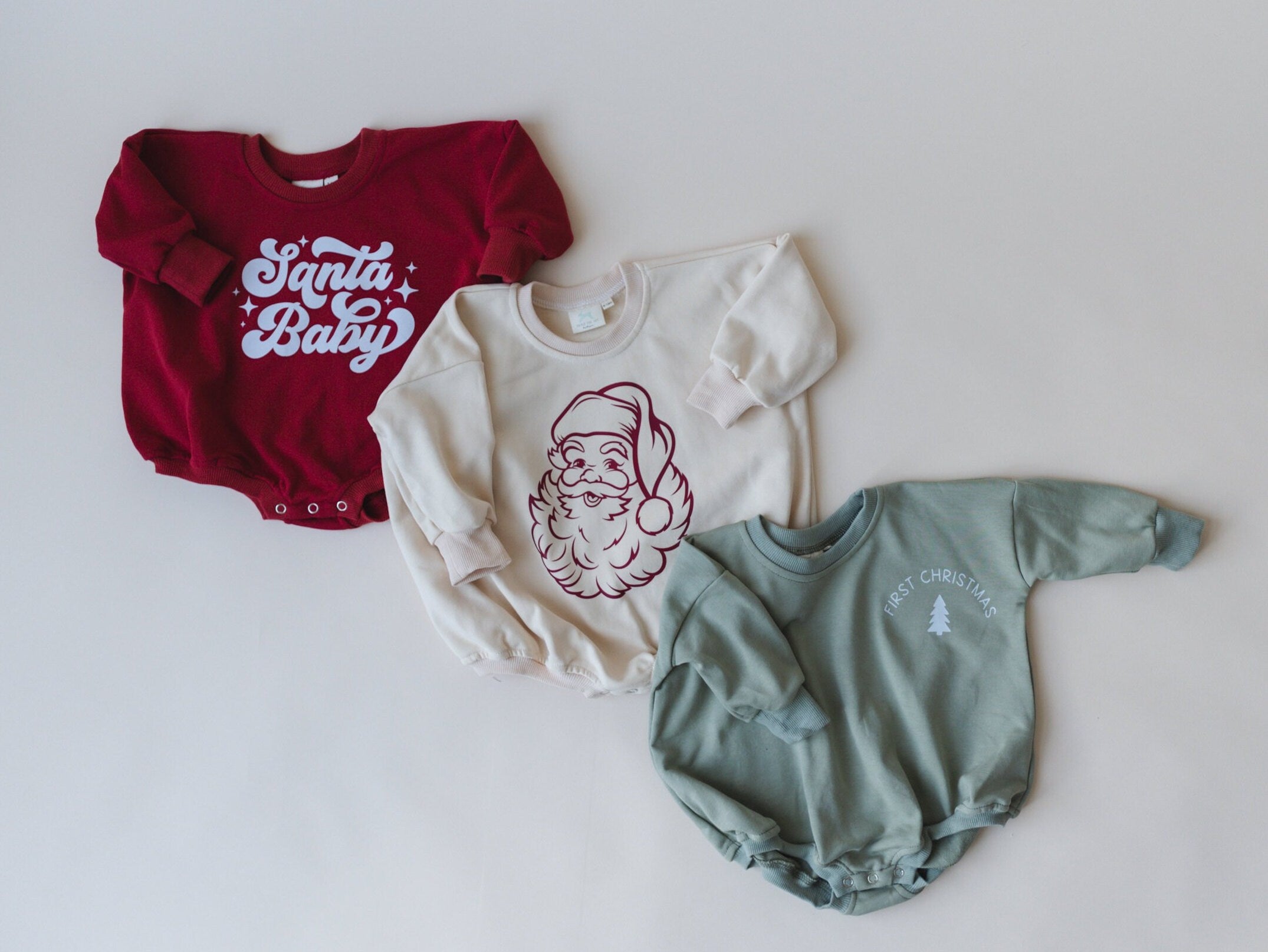 Santa Baby Sweatshirt Romper
