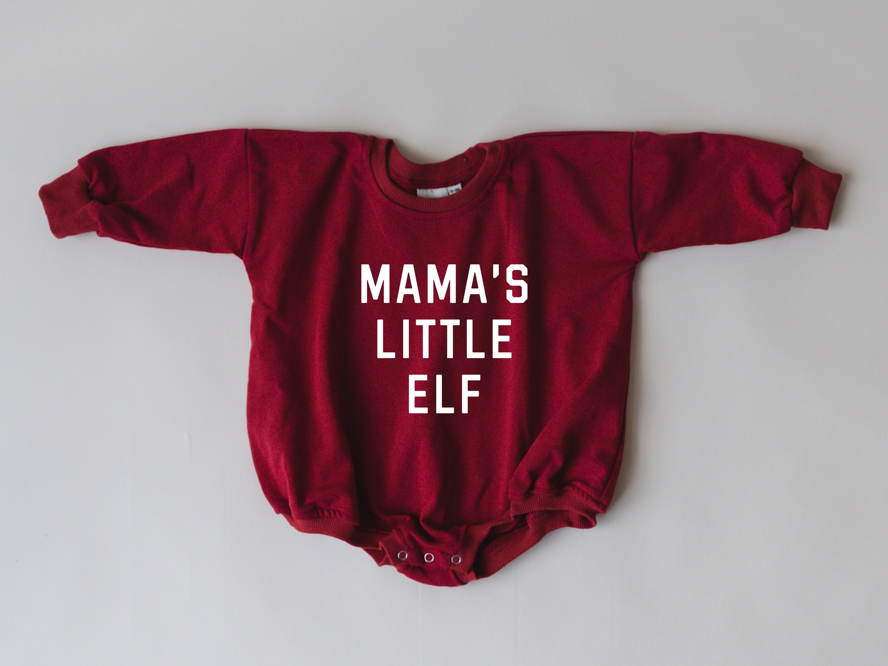 Mama's Little Elf Sweatshirt Romper