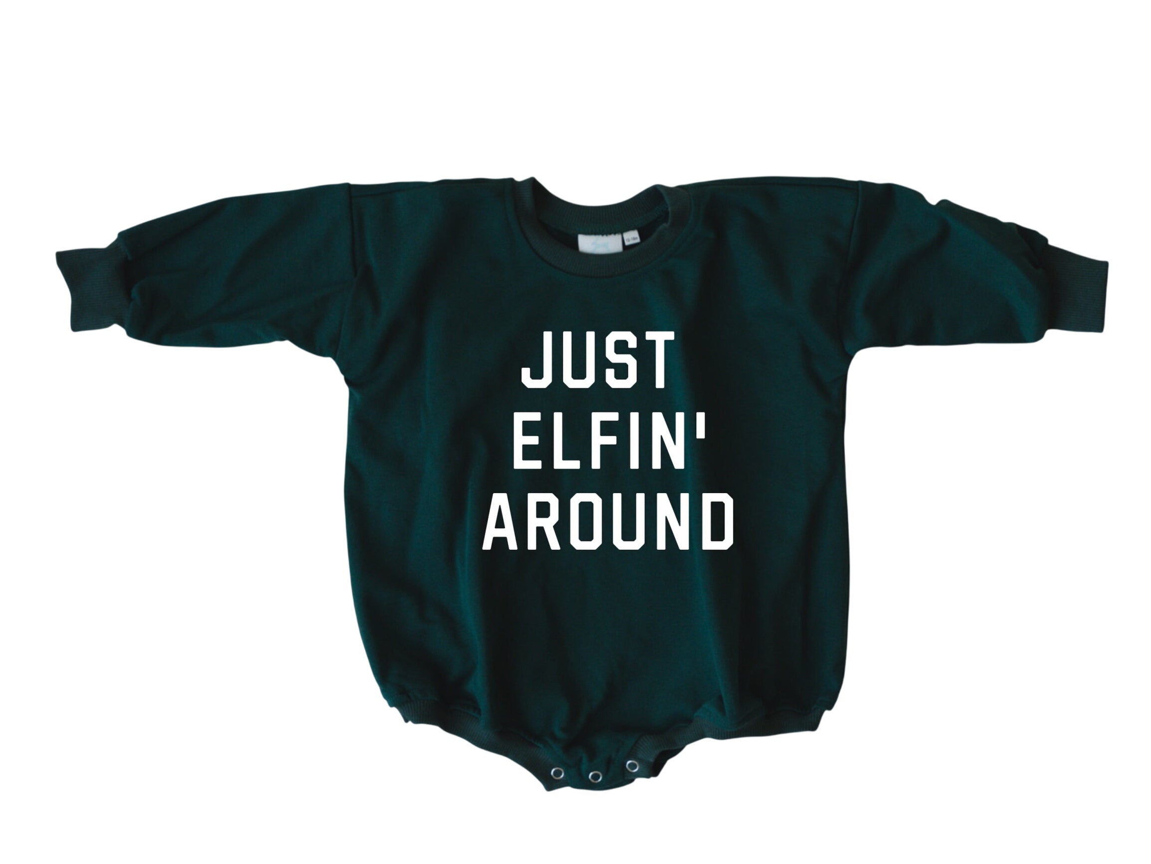 Just Elfin' Around Sweatshirt Romper