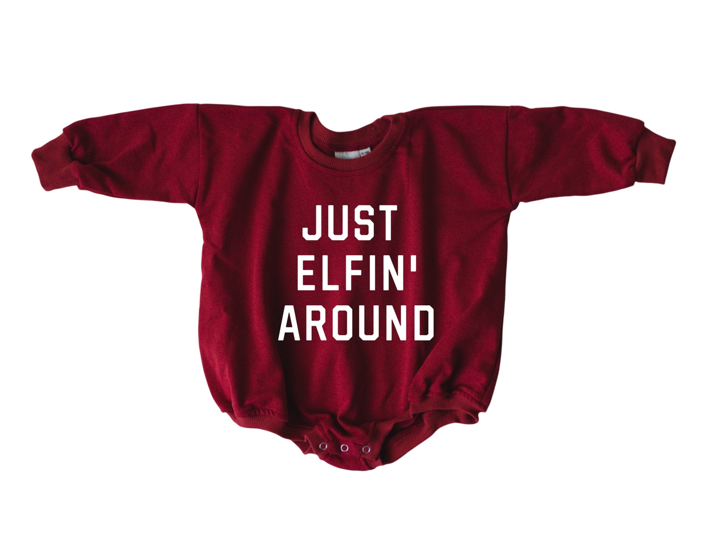 Just Elfin' Around Sweatshirt Romper